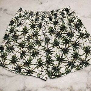 Briggs New York Green Palm Print Women's Cargo Shorts